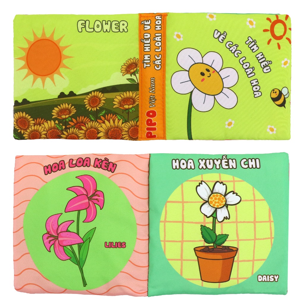 Sách vải Tìm hiểu về các loài hoa